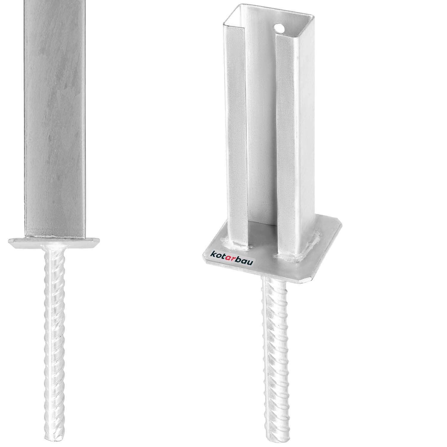 základňa pre stĺpik na zabudovanie do stĺpika panelu 60x40 mm