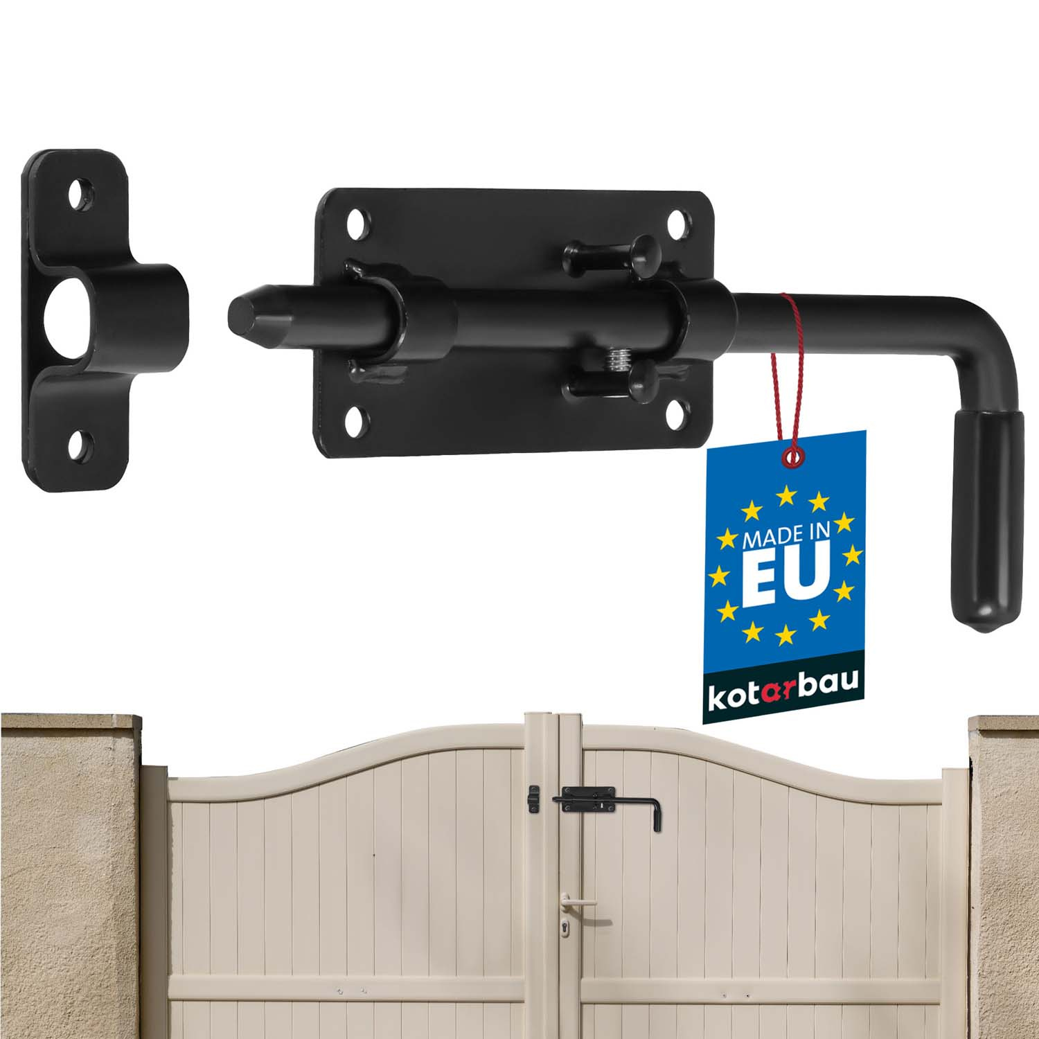 garážová brána čierna dverová skrutka 220 mm