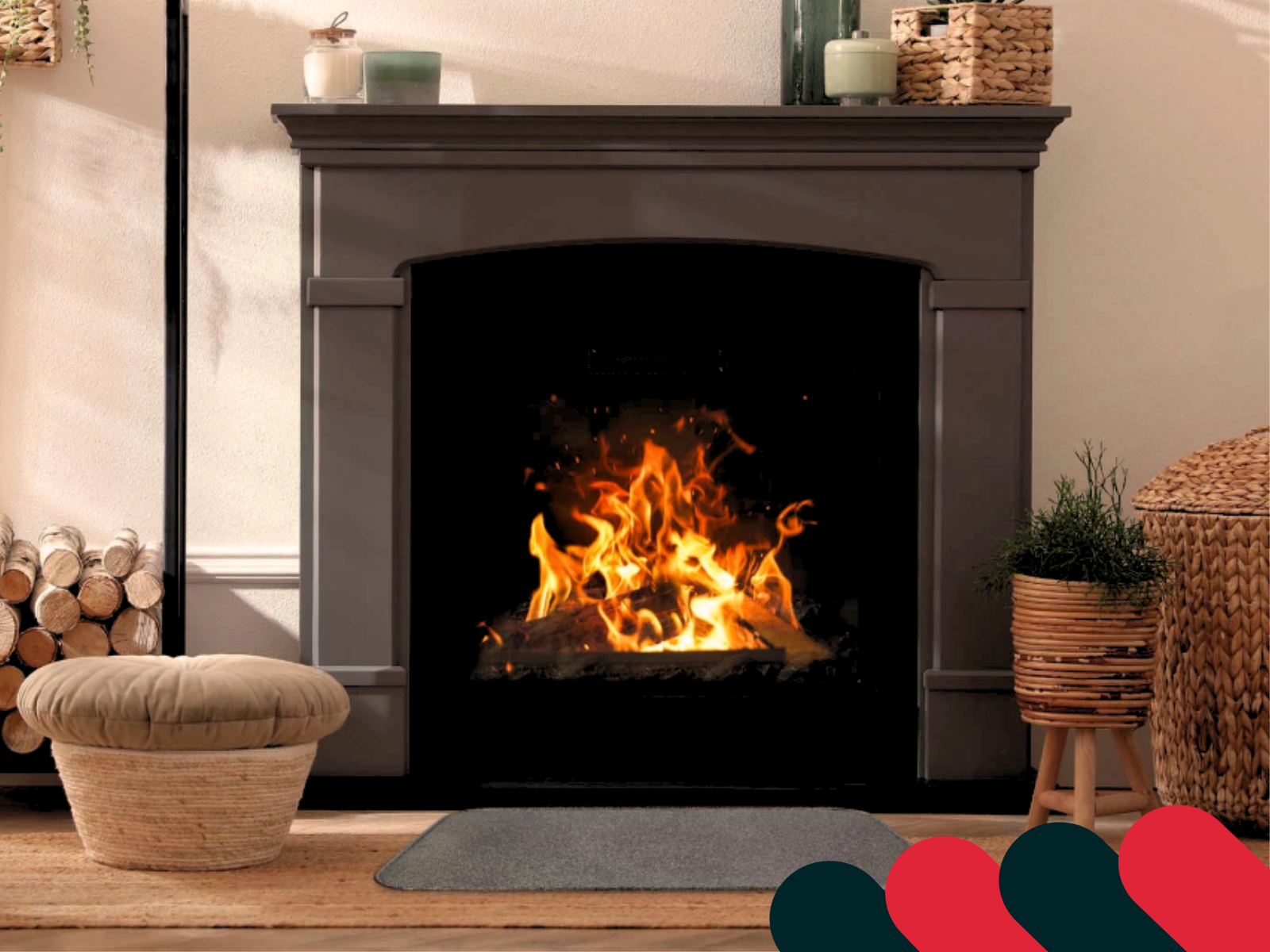 Elegantný plech pod pec ako dizajnový prvok interiéru | Kotarbau