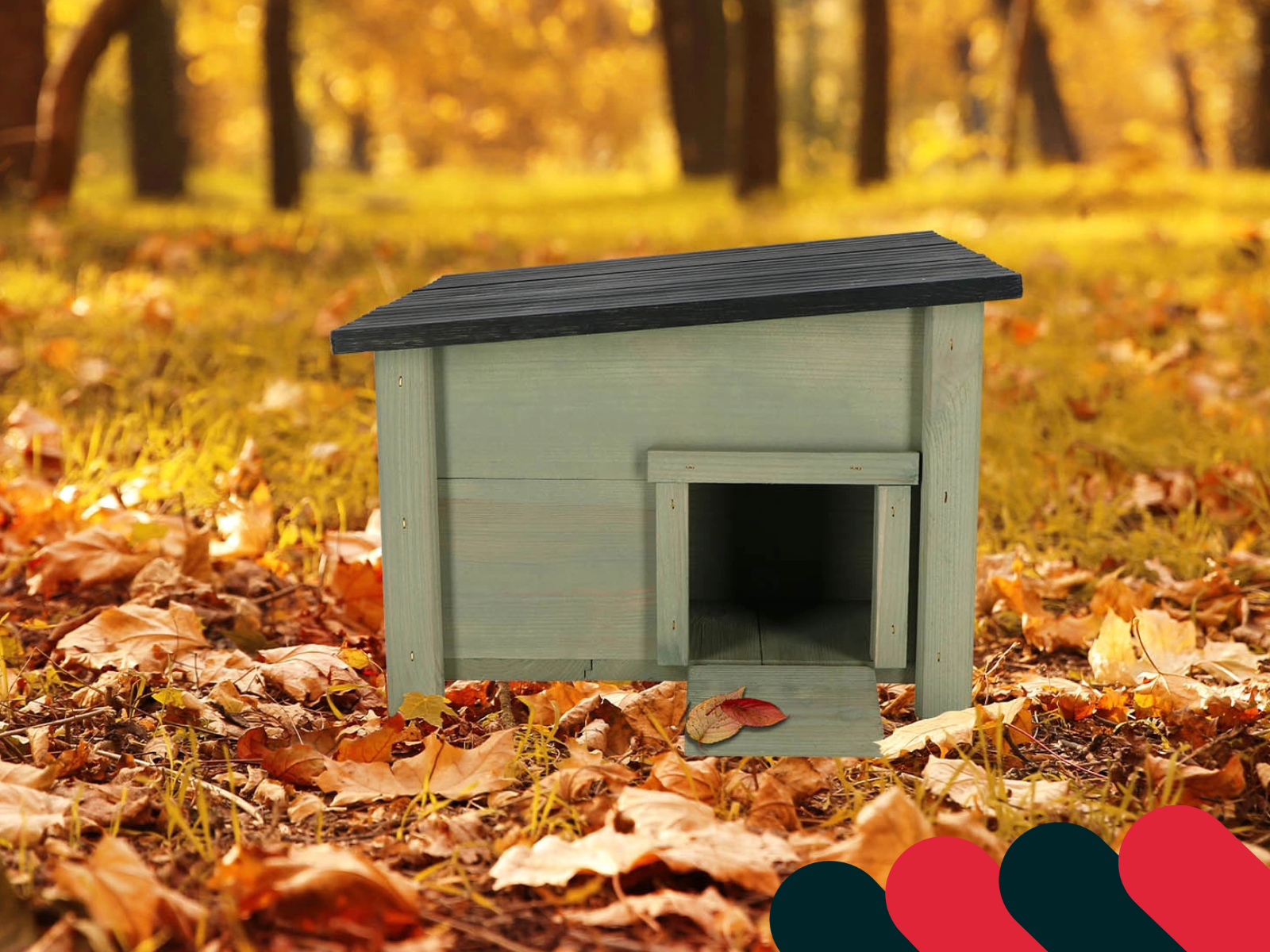 Vtáčia búdka v jesennej záhrade | Kotarbau