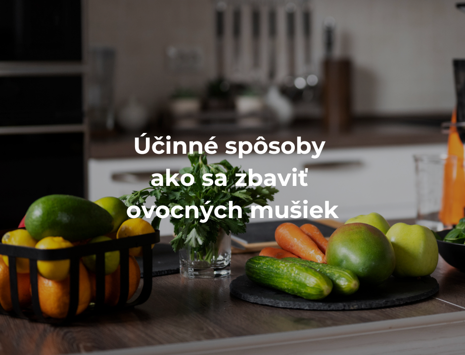 Účinné spôsoby ako sa zbaviť ovocných mušiek