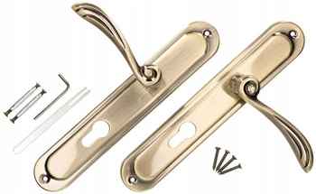 Kľučka dverí 90 mm dlhá hriadeľ pre vloženie patiny