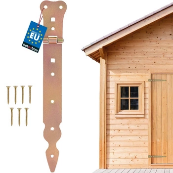 Úzky altánkový záves pre okenice a dvere zlato 250 mm