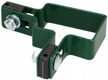 Upevnenie stĺpika plotu 60x40 mm rohové - Farba zelená