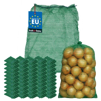 Raslové vrece so sťahovaním na cibuľu zemiaky 5 kg 35x50 cm sada 50 ks.