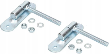 Nastaviteľný záves brány s guľou ø 27 m16 2 ks.