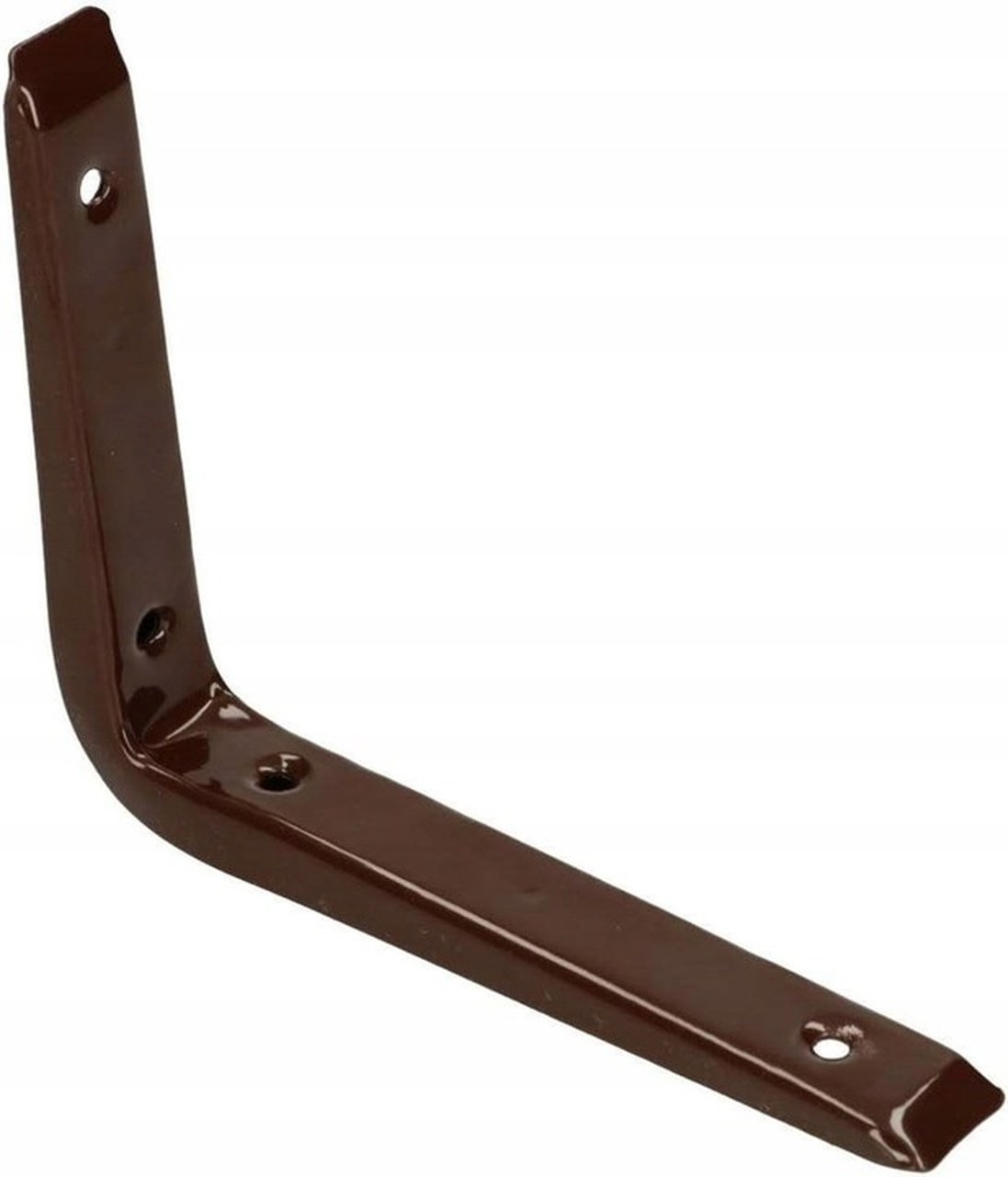 Rohový držiak regálový pod poličku 120x150 mm - Farba hnedá