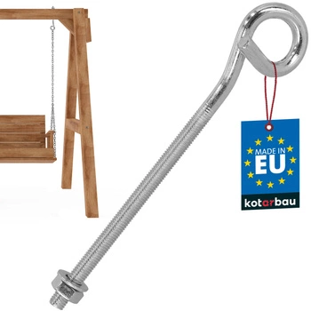 Hojdačkový hák skrutkovací nerezový M10 210 mm