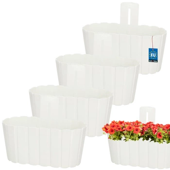 Kvetináč nástenný antracit wisząca 280 MM Sada 4 ks..