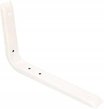 Rohový držiak regálový pod poličku 140x200 mm - Farba biela