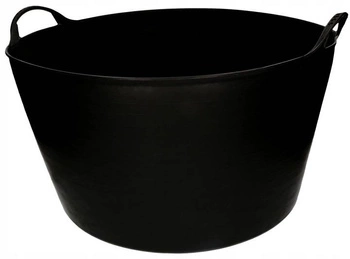Čierne flexibilné vedro 55 l s ušami
