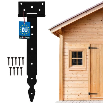 Altánový záves t pre okenicové dvere altánku čierny 300 mm