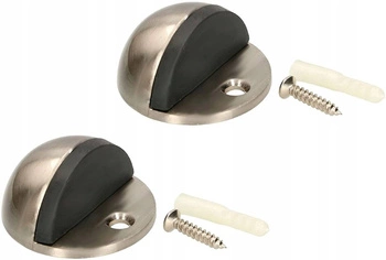 Prišrúbovaný odrazník na dvere stoper 45 mm - 2 ks - Farba niklový satén