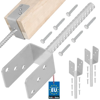 Základňa stĺpa s osadzovacou tyčou 60 mm sada 2 ks.