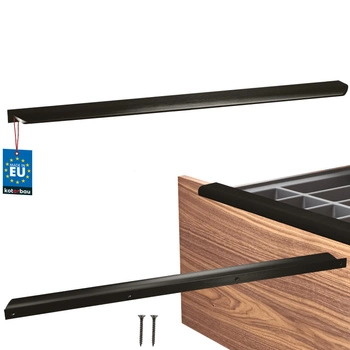 Úchyt nábytkový hliníkový čierny mat 540/560 mm