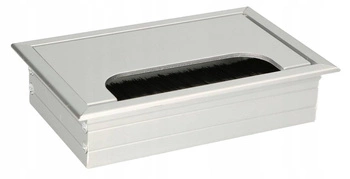 Hliníková priechodka na káble strieborná 120x80 mm