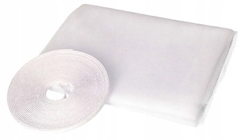 Okenná sieť biela na suchý zips 130x150cm