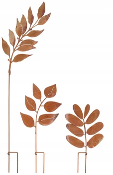 Sada figúrok kladivkové záhradné ozdoby hrdza