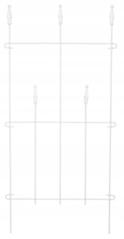 Plot palisádový záhradný záliv biely 48 cm