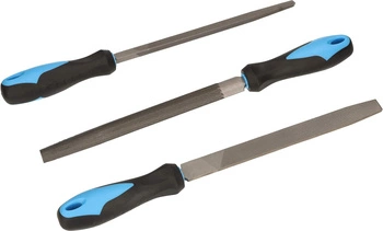 Sada kovových zámočníckych pilníkov 30 cm sada 3 ks.