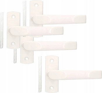 Kľučka dverí sada 125 pre bránku - 4 ks - Farba biela