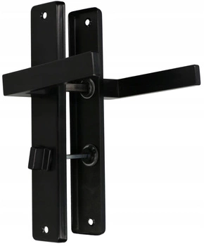 Rukoväť čierna wc kúpeľňové dvere rukoväť 72 dvere pravé