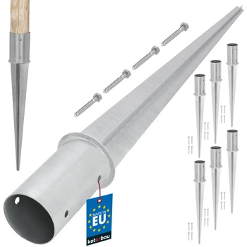 Základňa stĺpa kotva s kladivom fi 80 - 6 ks.