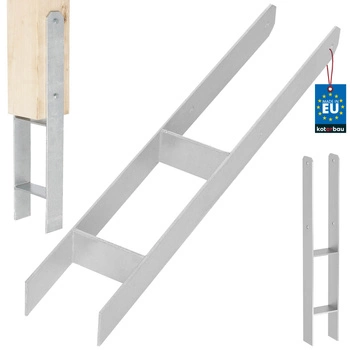 Základňa stĺpika h na zamurovanie pozinkovaná strieborná 90 mm