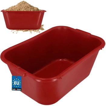Stavebný zásobník záhradný obdĺžnikový na maltu červená 55 l