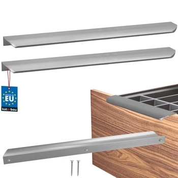 Úchyt nábytkový hliníkový strieborný 320/340 mm sada 2 ks.