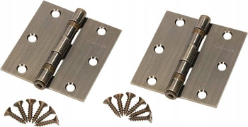 Súprava závesov dverí 2 kusy z nehrdzavejúcej ocele s klzným ložiskom 75x75mm