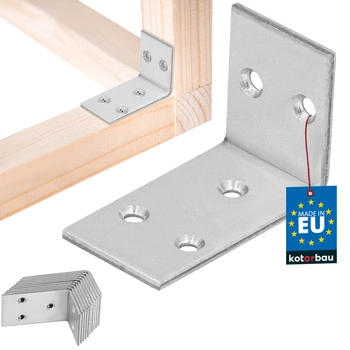 Tesársky uholník nerezový pozinkovaný 30x45x25 mm sada 12 ks.