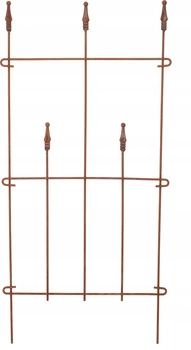 Plot palisádový záhradný záliv kladivkový hrdzavý 48 cm