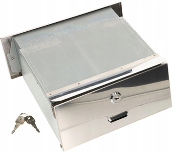 Poštová schránka na zabudovanie do múru priechodná - Farba čierna