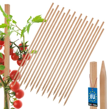 Drevené koly na paradajky zeleninu záhradné podpery 120 cm sada 20 ks.