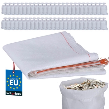 Polypropylénové vrece na štrk piesok uhlie múka 30 kg 50x80 cm sada 50 ks.