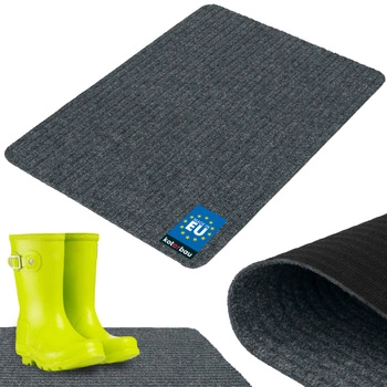 Rohožka na topánky savá protišmyková koberec rohož sivá 70x50 cm