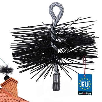 Kefa na čistenie komínov kominárska pvc závit m12 125 mm