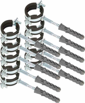 Objímka na potrubie 5/4" rukoväť gumové tesnenie - 10 ks.