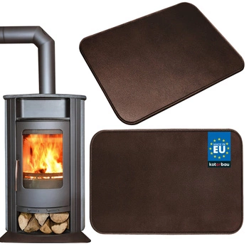 Plech 595x480 mm pod sporák krbová ochranná hnedá