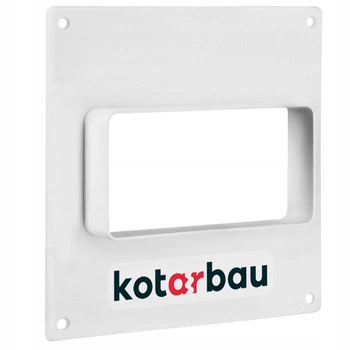 Stenová príruba pre plochý kanál 110x55 biela