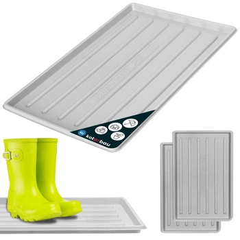 Odkvapkávač na topánky 45x30 cm sada 2 ks - Farba šedá