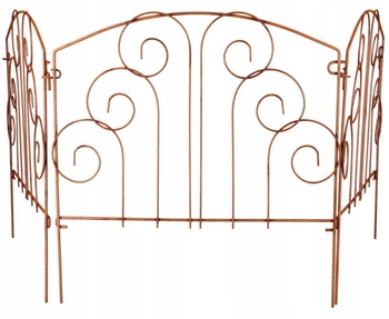 Záhradné ploty z hrdzavého kovu palisáda