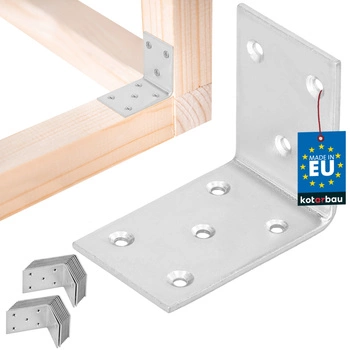 Tesársky uholník nerezový pozinkovaný 55x45x35 mm sada 25 ks.