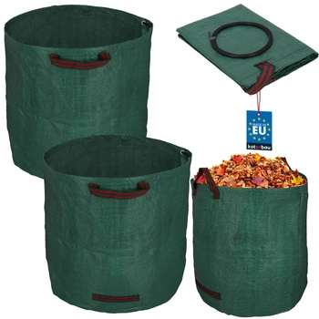 Záhradný kôš na lístie trávu okrúhly skladací 270 l sada 2 ks.