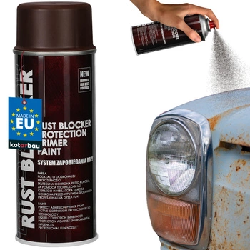 Ochranný lak v spreji antikorózny na kov hnedý ral 8017 400 ml