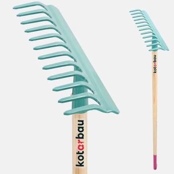 Hrable kovové 12-zubové s drevenou rukoväťou 135 cm