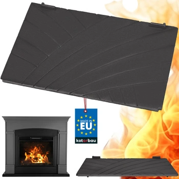 Dvierka krbová zadná liatinová stena do krbových vložiek cikcak