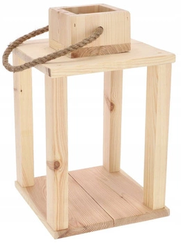 Svietidlo z masívneho dreva držiak sviečky svietidlo