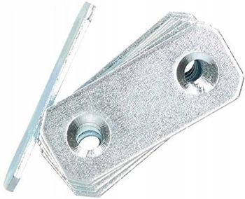 Perforovaný plochý konektor 40x16 mm oceľ sada 100 ks.